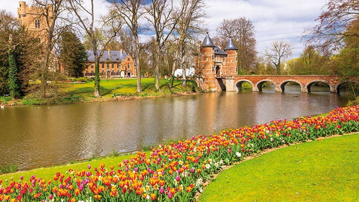 Groot-Bijgaarden Castle during Floralia Brussels, Belgium